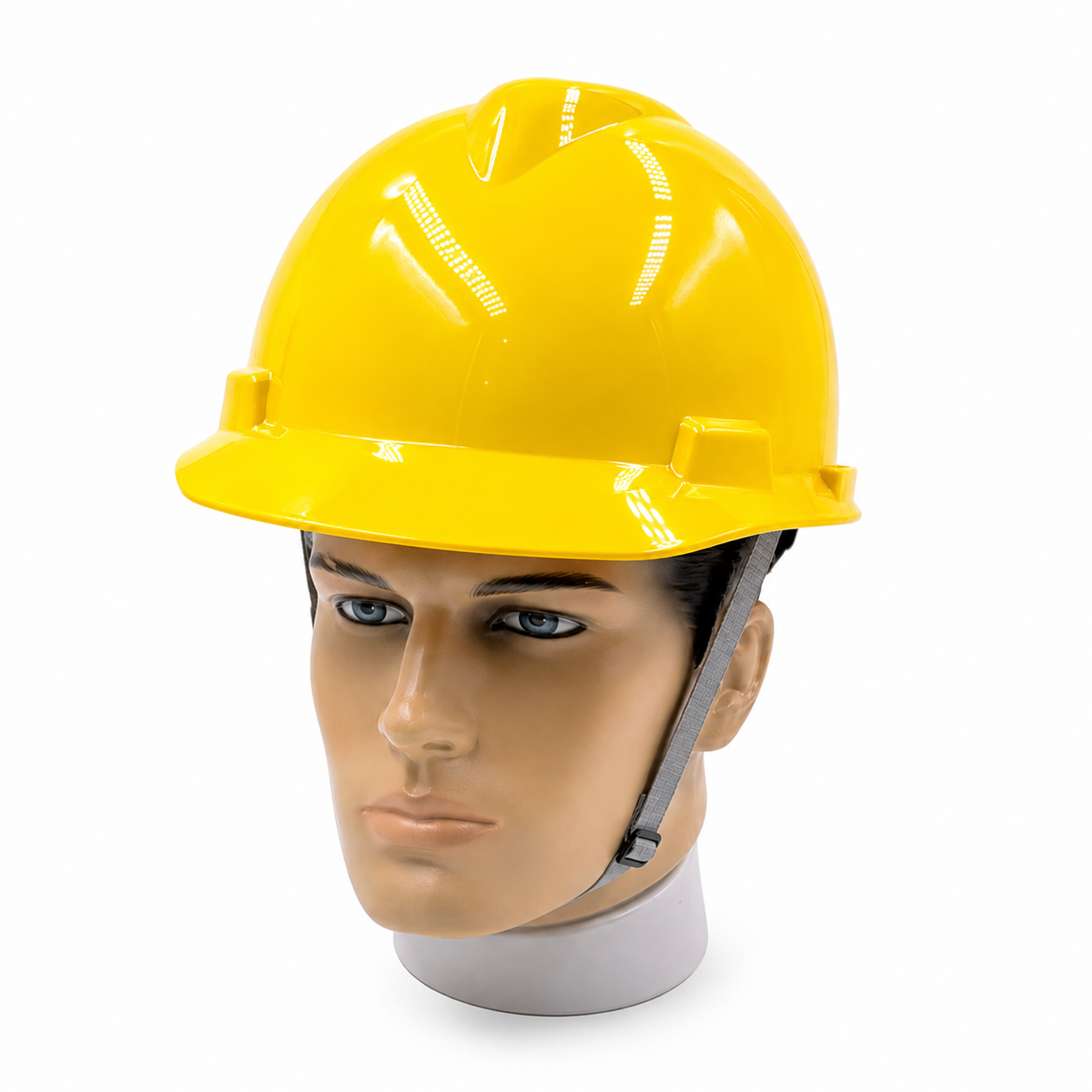 CAPACETE COM JULGULAR ABA FRONTAL AMARELO