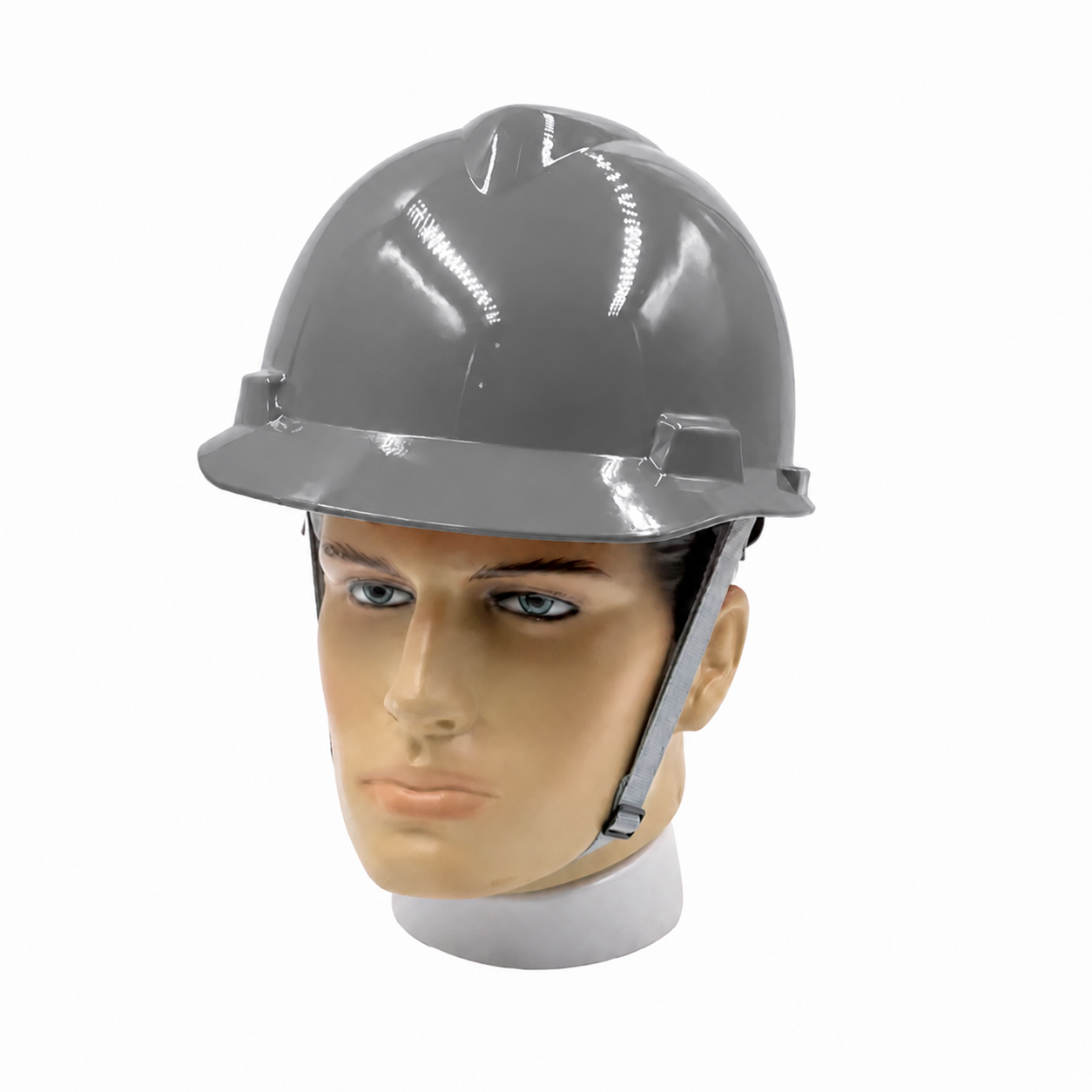 CAPACETE COM JULGULAR ABA FRONTAL CINZA