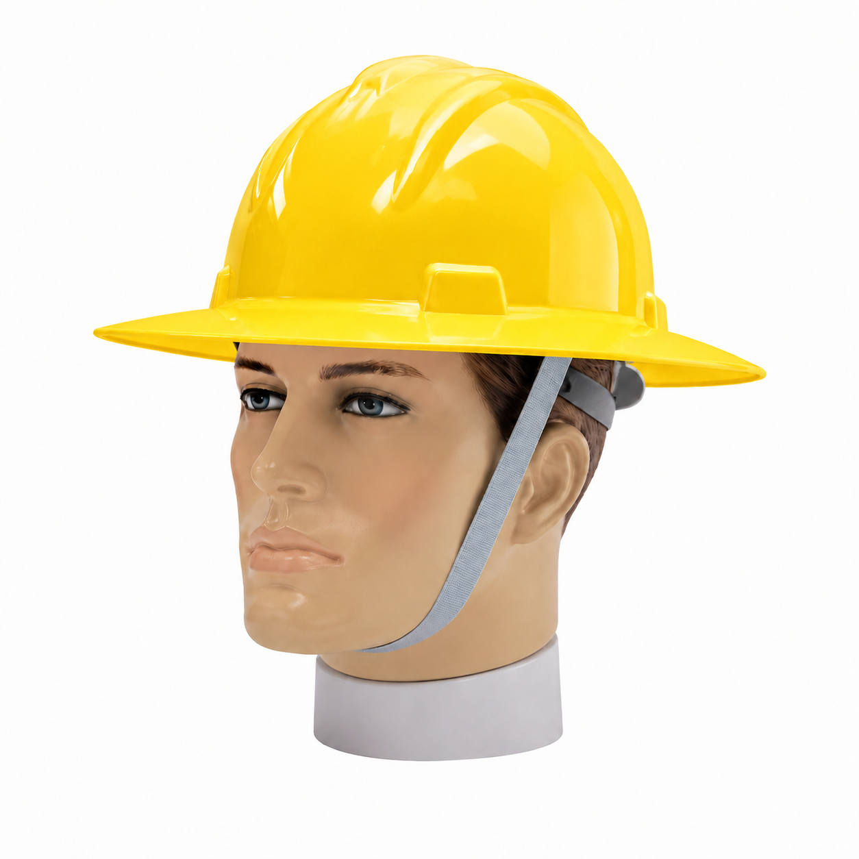 CAPACETE COM JULGULAR ABA TOTAL AMARELO