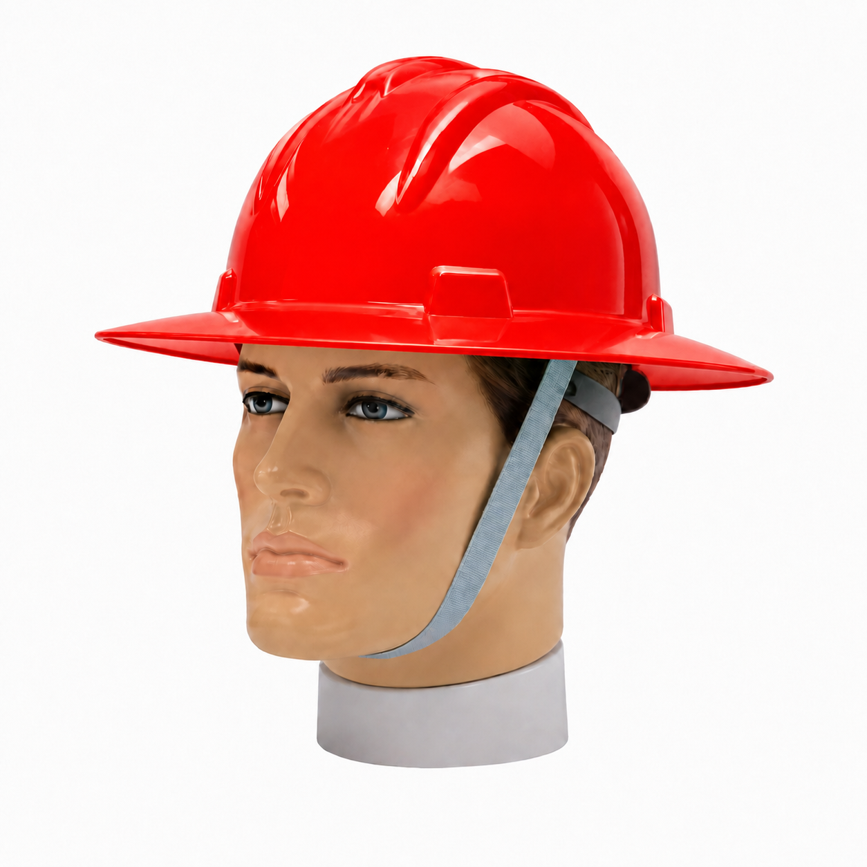 CAPACETE COM JULGULAR ABA TOTAL VERMELHO